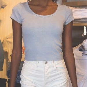 Brandy Melville ZELLY top baby blue